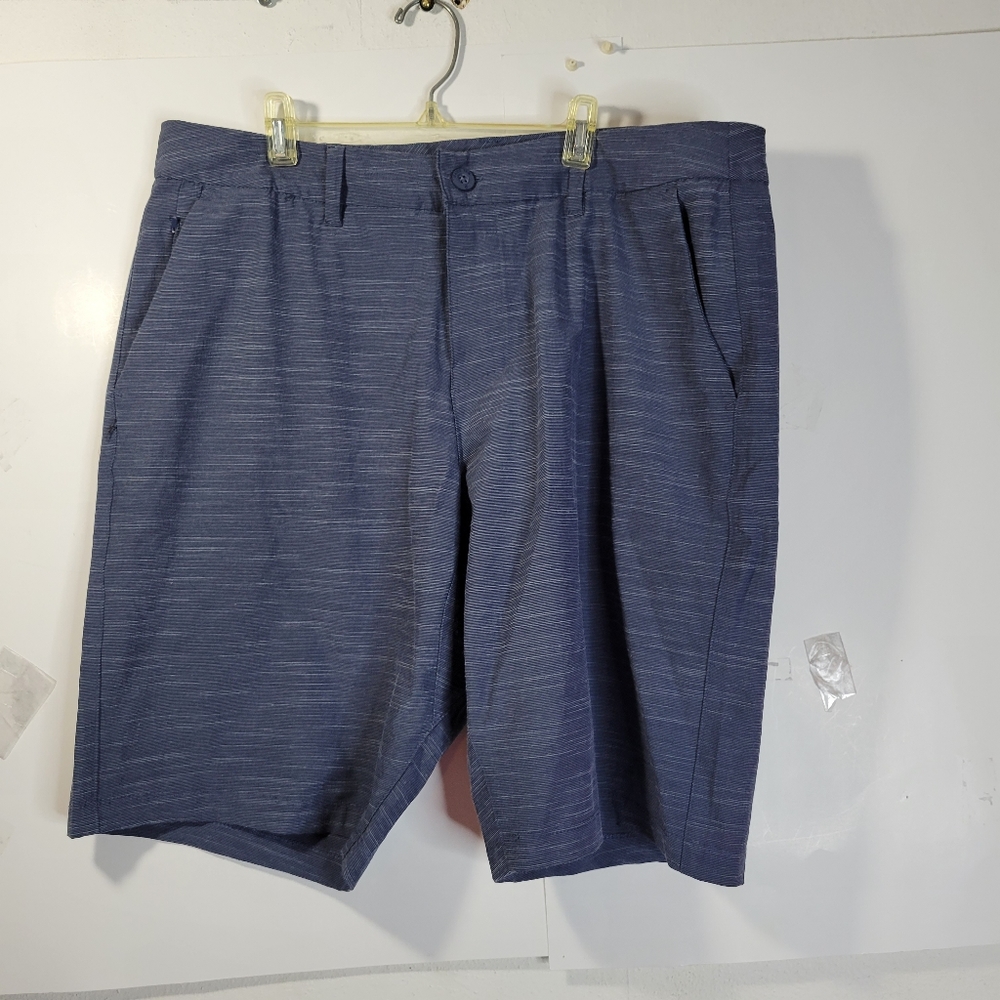 Mens Hang Ten Button Front Shorts Poly Cotton Blend Size 36